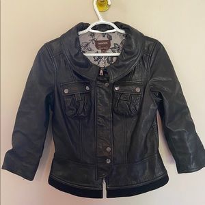 Ladies Danier Italian Leather Motor Cycle Jacket
